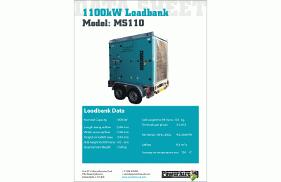 1100kW Loadbank