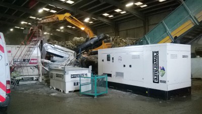 Generator Rental for Recycling Depot