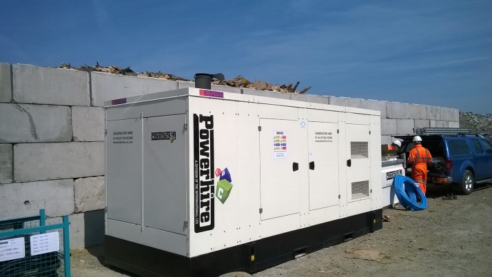 Temporary Generator for Environmentally Sustainable Power Plant