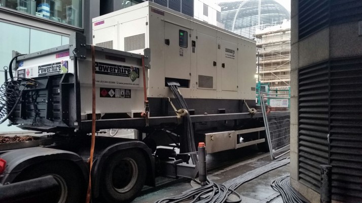 Temporary Generator Hire to Power City Bank’s UPS