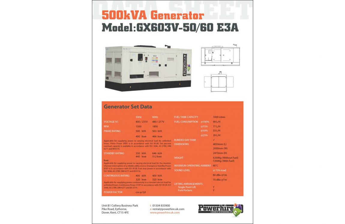 500kVA Generator [Volvo]