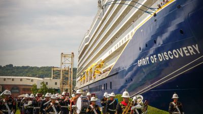 Powerhire support Historic Royal Ship Naming Ceremony