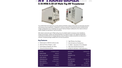 3.15 MVA 5-22 kV Multi Tap HV Transformer