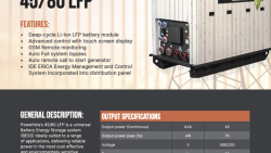 Battery Energy Storage System 45/80 LFP BESS