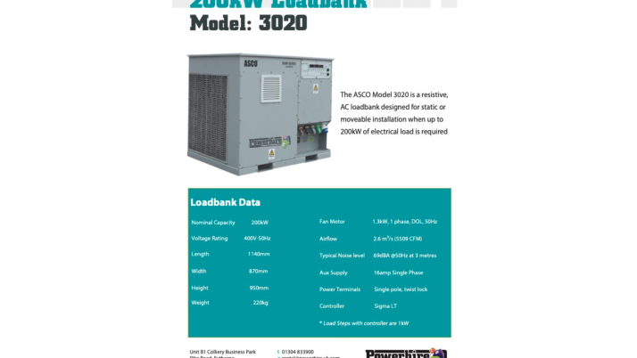 200kW Loadbank