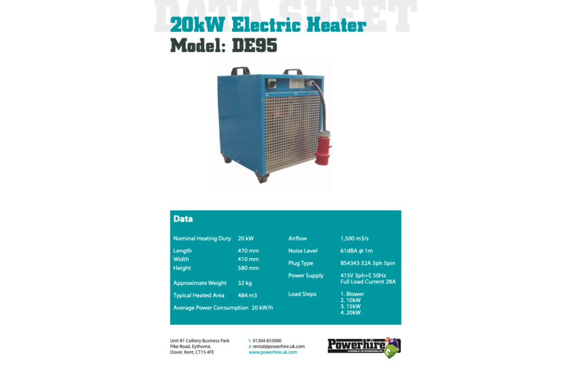 20kW Heater Hire