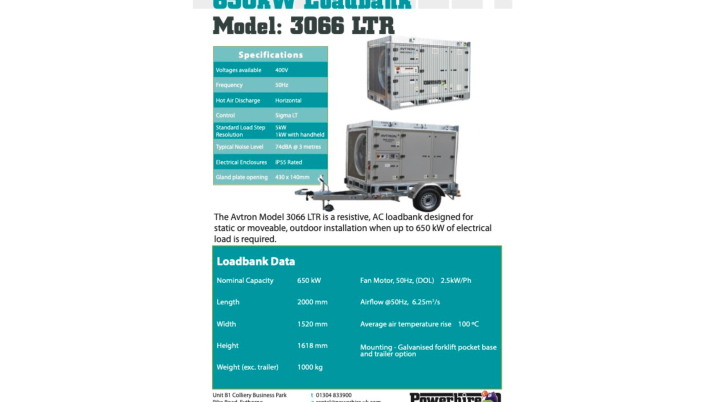 650kW Loadbank