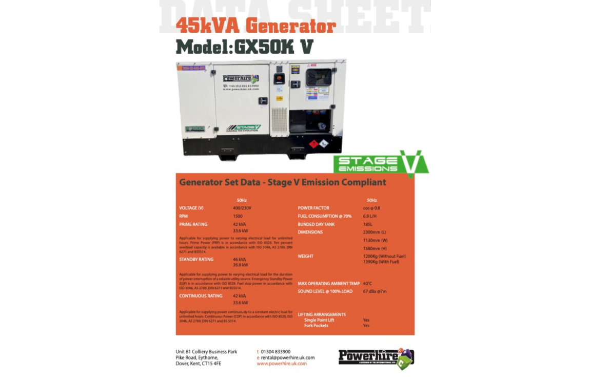 45kVA Generator Hire [Bruno]